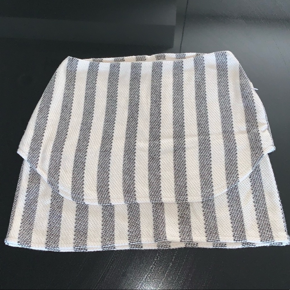 Tobi Striped Tier Skirt NWT